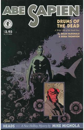 Abe Sapien Drums of the Dead 1 published by Dark Horse with cover art by Mike Mignola