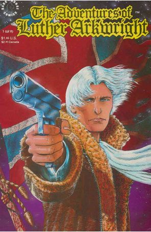 Adventures of Luther Arkwright (Dark Horse) 1 published by Dark Horse with cover art by Bryan Talbot