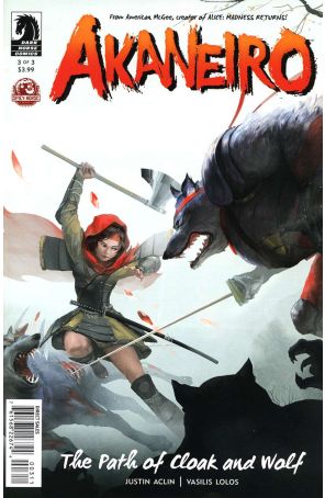 Akaneiro 3 published by Dark Horse with cover art by Michael Atiyeh