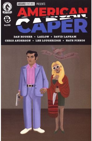 American Caper 8 published by Dark Horse with cover art by Tyler Boss