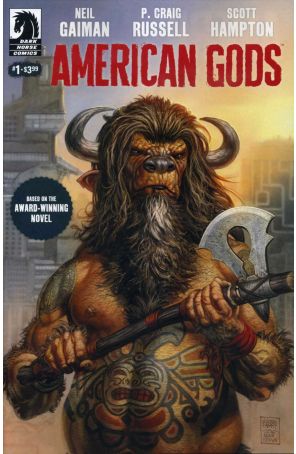 American Gods 1 published by Dark Horse with cover art by Glenn Fabry