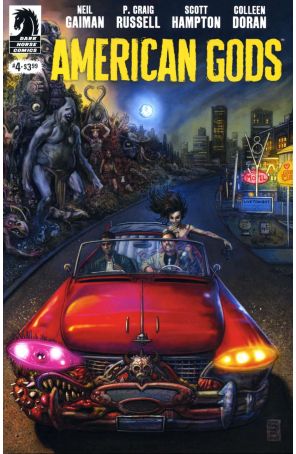American Gods 4 published by Dark Horse with cover art by Glenn Fabry