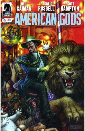 American Gods 5 published by Dark Horse with cover art by Glenn Fabry