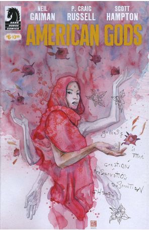 American Gods 6A published by Dark Horse with cover art by David Mack