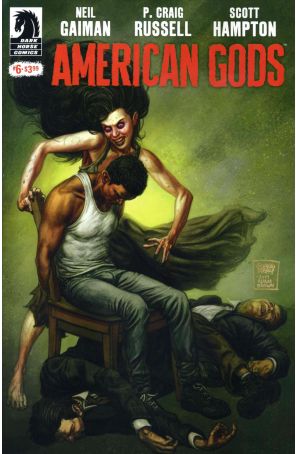 American Gods 6 published by Dark Horse with cover art by Glenn Fabry