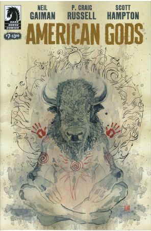American Gods 7A published by Dark Horse with cover art by Glenn Fabry
