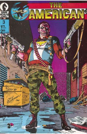 The American 3 published by Dark Horse with cover art by Chris Warner
