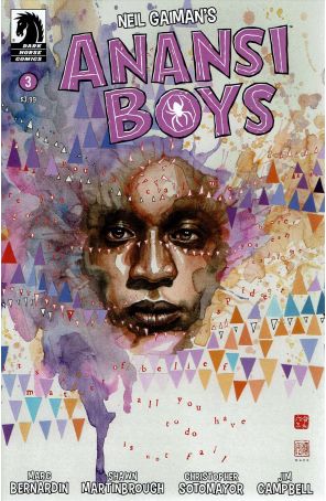 Anansi Boys 3A published by Dark Horse with cover art by David Mack