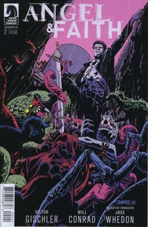 Angel And Faith Season 10 2A published by Dark Horse with cover art by Chris Samnee