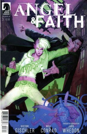 Angel And Faith Season 10 3 published by Dark Horse with cover art by Scott Fischer