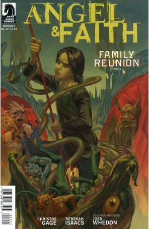 Angel And Faith 12 published by Dark Horse with cover art by Steve Morris