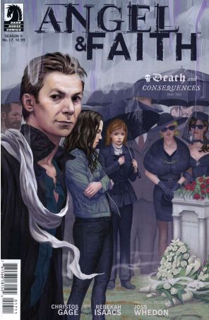 Angel And Faith 17 published by Dark Horse with cover art by Dan Jackson