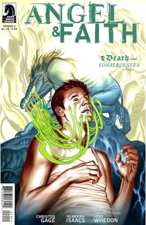 Angel And Faith 19 published by Dark Horse with cover art by Dan Jackson
