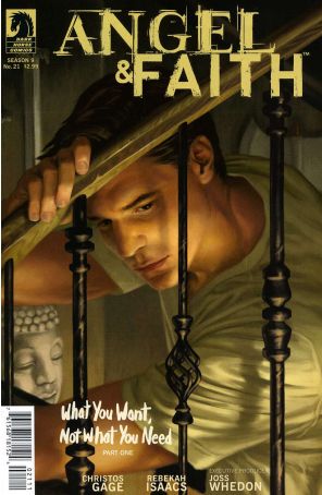 Angel And Faith 21 published by Dark Horse with cover art by Dan Jackson