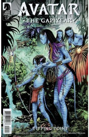 Avatar: The Gap Year-Tipping Point 2A published by Dark Horse with cover art by Salvatore Porcaro