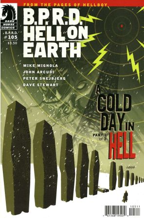 B.P.R.D. Hell On Earth: A Cold Day In Hell 1 published by Dark Horse with cover art by Dave Johnson