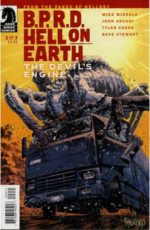 B.P.R.D. Hell On Earth: The Devil's Engine 2 published by Dark Horse with cover art by Duncan Fegredo
