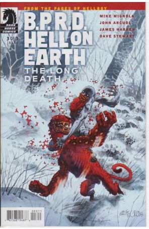 B.P.R.D. Hell On Earth: The Long Death 3 published by Dark Horse with cover art by Dave Stewart