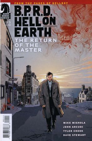 B.P.R.D. Hell On Earth: The Return of the Master 1 published by Dark Horse with cover art by Ryan Sook