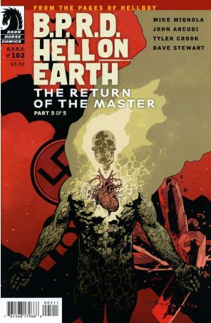 B.P.R.D. Hell On Earth: The Return of the Master 5 published by Dark Horse with cover art by Dave Stewart