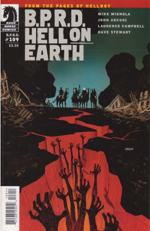 B.P.R.D. Hell on Earth 109 published by Dark Horse with cover art by Dave Stewart