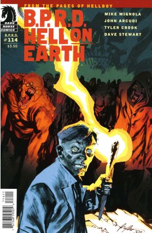 B.P.R.D. Hell on Earth 114 published by Dark Horse with cover art by Dave Stewart