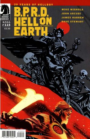 B.P.R.D. Hell on Earth 115 published by Dark Horse with cover art by Rafael Albuquerque