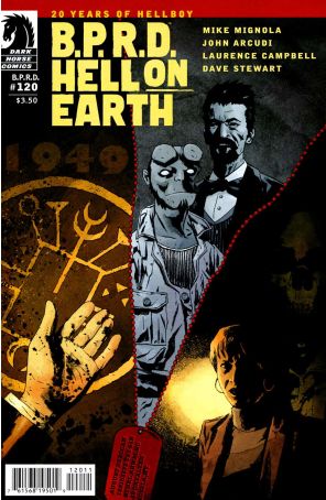 B.P.R.D. Hell on Earth 120 published by Dark Horse with cover art by Laurence Campbell