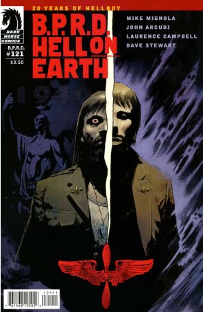 B.P.R.D. Hell on Earth 121 published by Dark Horse with cover art by Laurence Campbell