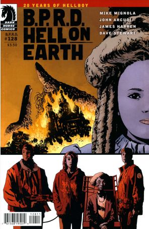 B.P.R.D. Hell on Earth 128 published by Dark Horse with cover art by Laurence Campbell
