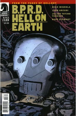 B.P.R.D. Hell on Earth 133 published by Dark Horse with cover art by Laurence Campbell