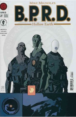 B.P.R.D.: Hollow Earth 1 published by Dark Horse with cover art by Mike Mignola
