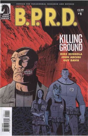 B.P.R.D.: Killing Ground 1 published by Dark Horse with cover art by Guy Davis