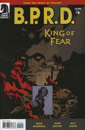B.P.R.D.: King of Fear 2 published by Dark Horse with cover art by Mike Mignola