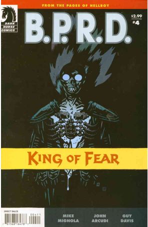 B.P.R.D.: King of Fear 4 published by Dark Horse with cover art by Mike Mignola