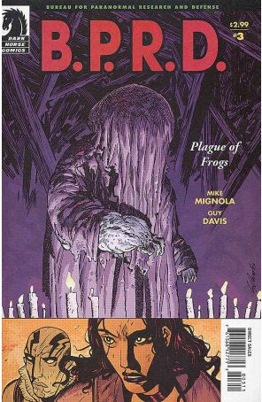 B.P.R.D.: Plague of Frogs 3 published by Dark Horse with cover art by Guy Davis