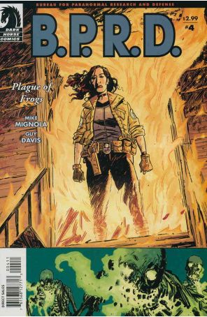 B.P.R.D.: Plague of Frogs 4 published by Dark Horse with cover art by Guy Davis