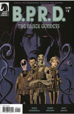 B.P.R.D.: The Black Goddess 1 published by Dark Horse with cover art by Kevin Nowlan