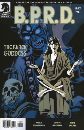 B.P.R.D.: The Black Goddess 2 published by Dark Horse with cover art by Kevin Nowlan