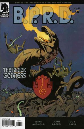 B.P.R.D.: The Black Goddess 4 published by Dark Horse with cover art by Kevin Nowlan
