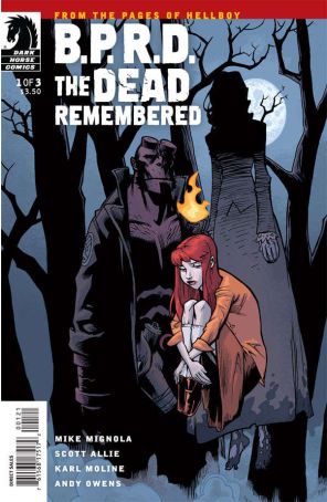 B.P.R.D.: The Dead Remembered 1A published by Dark Horse with cover art by Karl Moline