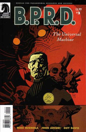B.P.R.D.: The Universal Machine 2 published by Dark Horse with cover art by Mike Mignola