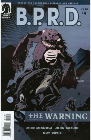 B.P.R.D.: The Warning 4 published by Dark Horse with cover art by Mike Mignola
