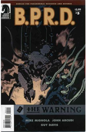 B.P.R.D.: The Warning 5 published by Dark Horse with cover art by Mike Mignola
