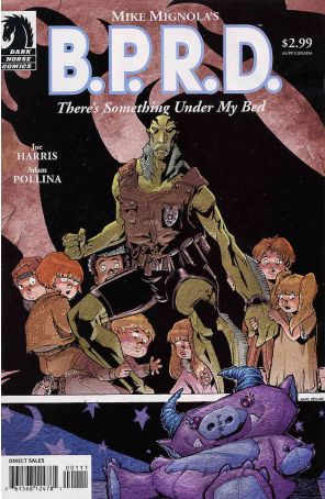 B.P.R.D.: There's Something Under My Bed 1 published by Dark Horse with cover art by Adam Pollina