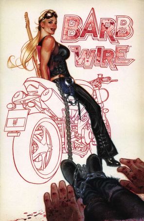 Barb Wire (Vol. 2) 2 published by Dark Horse with cover art by Adam Hughes