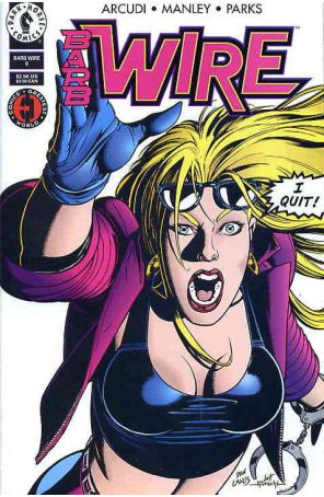 Barb Wire 6 published by Dark Horse with cover art by Dan Lawlis