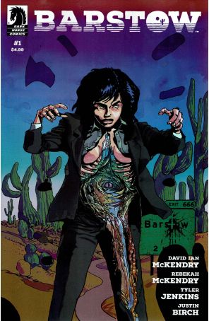 Barstow 1 published by Dark Horse with cover art by Tyler Jenkins