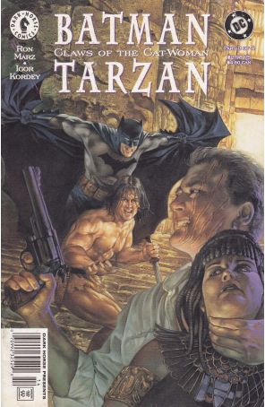 Batman/Tarzan: Claws Of The Cat-Woman 3 (Newsstand) published by Dark Horse with cover art by Dave Dorman