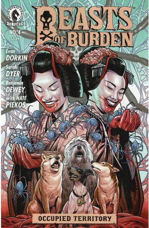 Beasts of Burden: Occupied Territory 4A published by Dark Horse with cover art by Benjamin Dewey